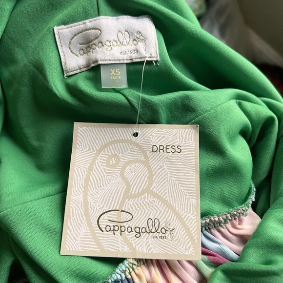 Pappagallo Resort Wear Maxi Dress, Size XS Vacation Hawaiian Sleeveless - Picture 10 of 12